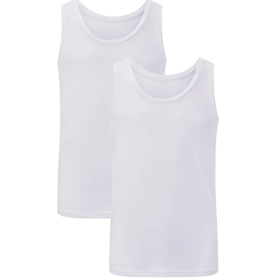 Bamboo Basics Stef singlet wit, foto 2