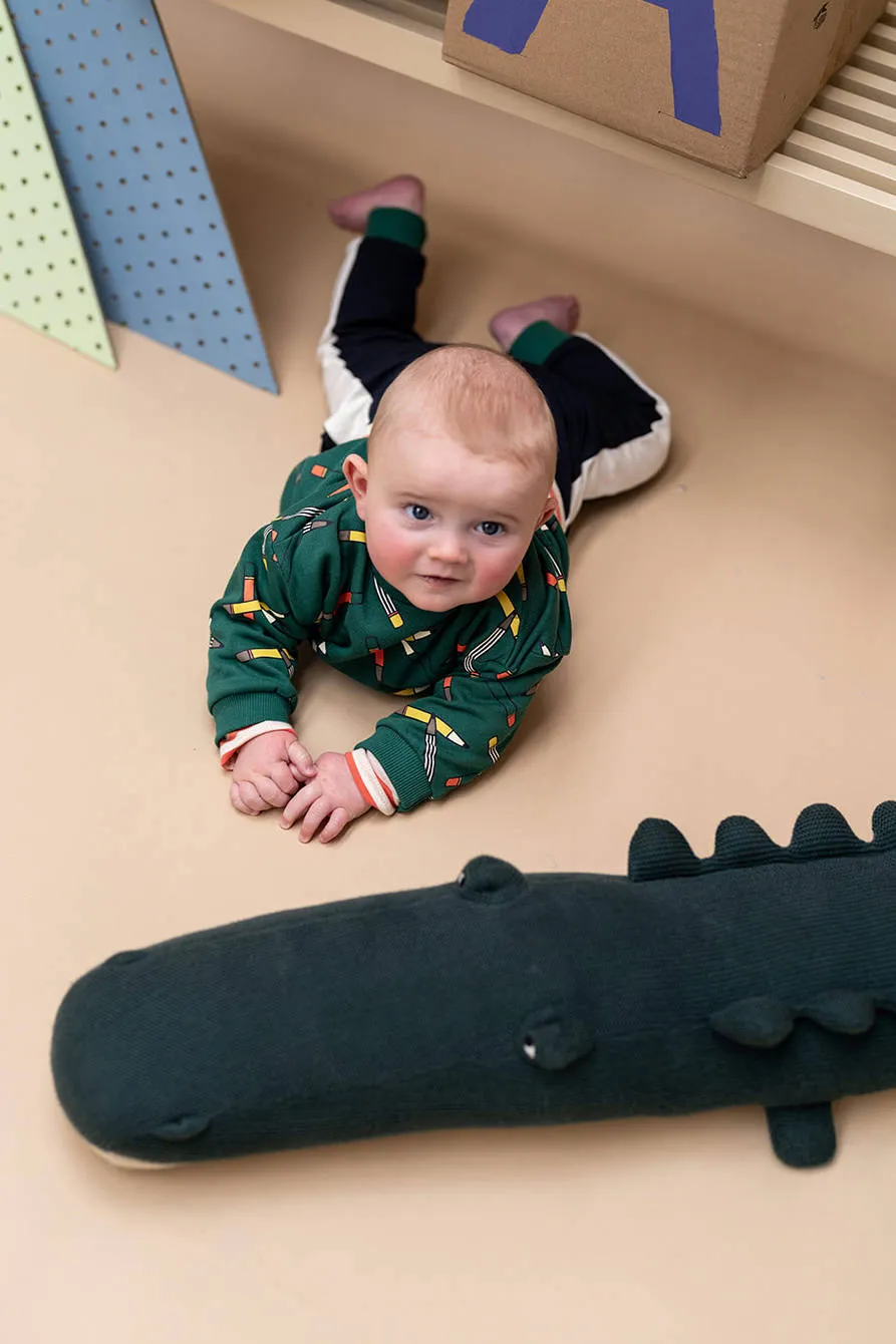 Babyface sweater met print - groen