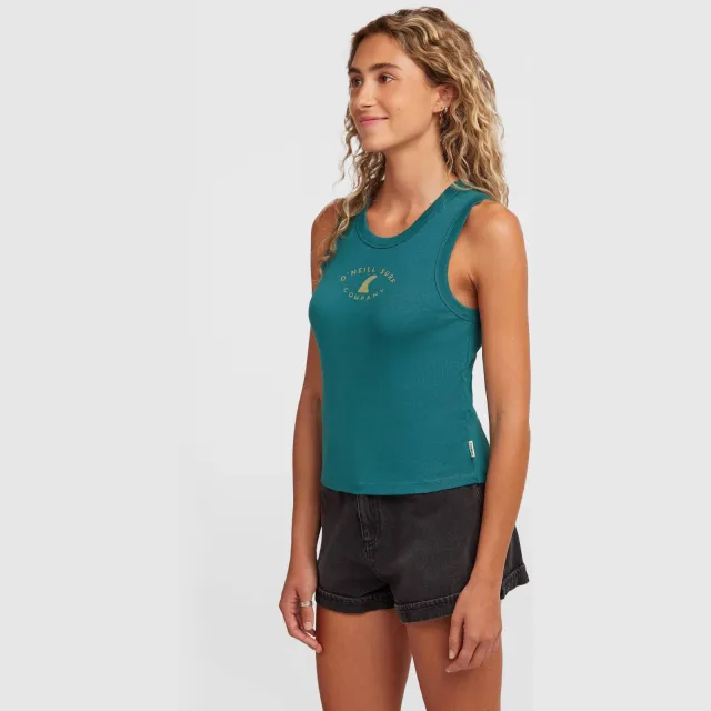 O'Neill rib tanktop turkoois blauw, foto 3