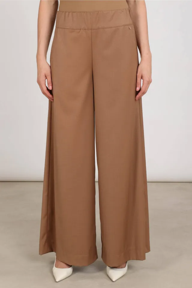 NUKUS wide leg broek - camel