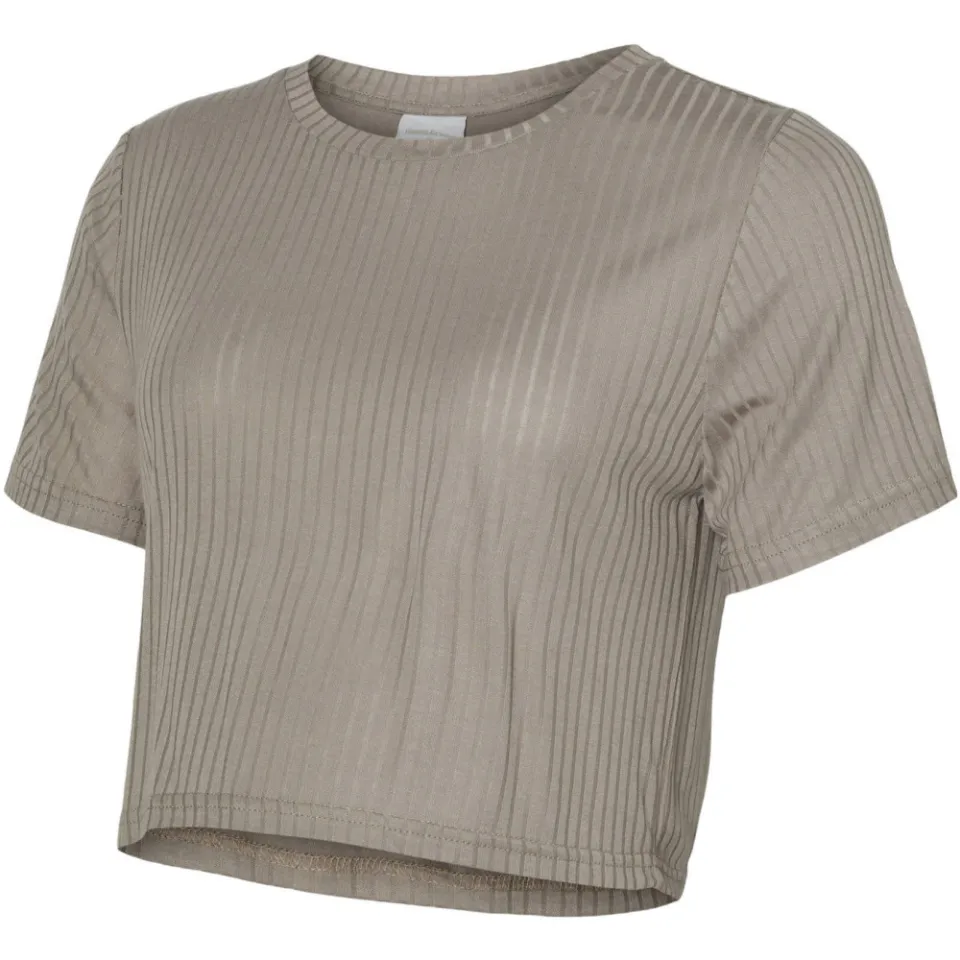 Mamalicious zwangerschaps cropped top beige, foto 2