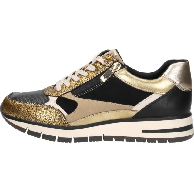 Marco Tozzi lage sneakers goud, foto 2