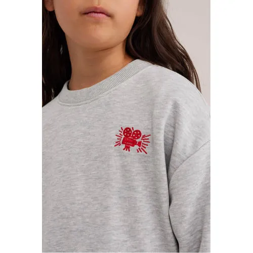WE Fashion sweater met tekst - grijs, foto 5