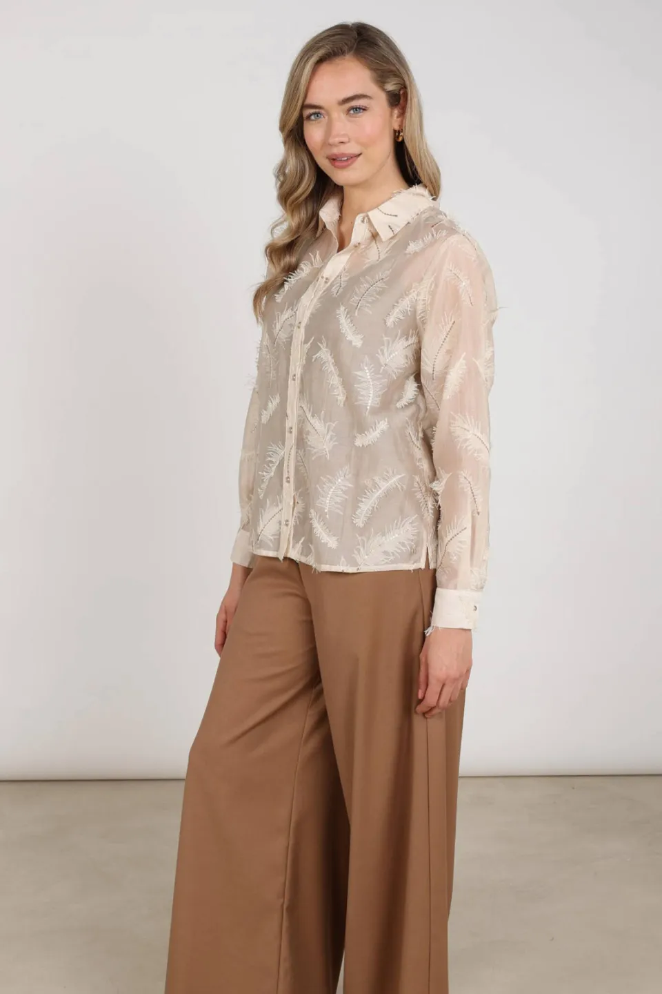 NUKUS Aysha blouse beige, foto 5