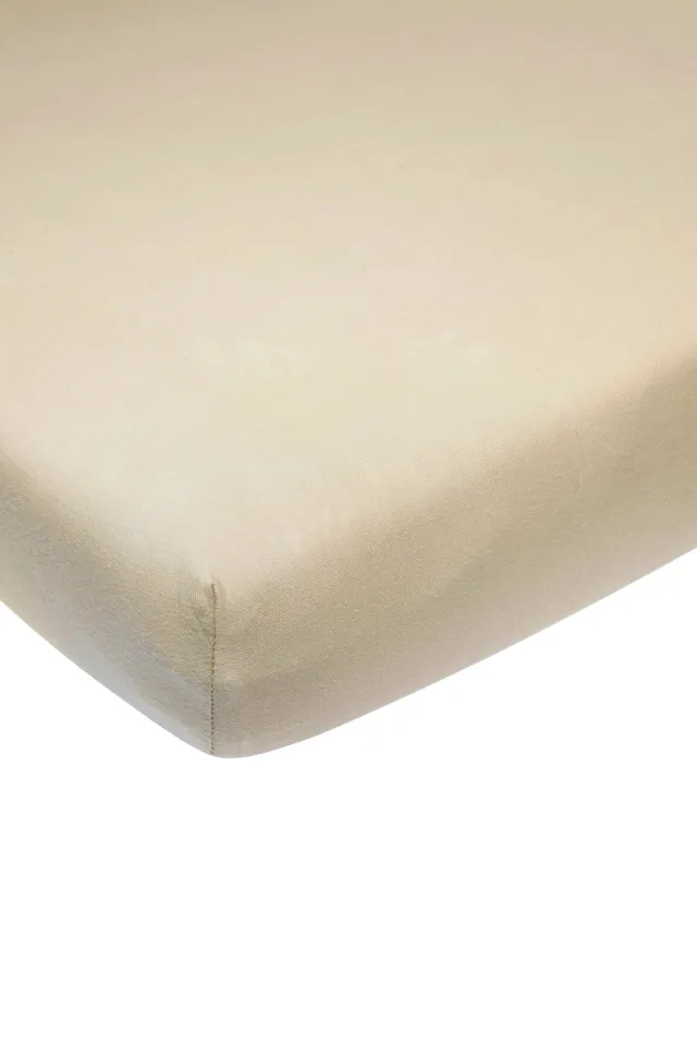 Meyco katoenen junior hoeslaken 70x140/150 cm sand, foto 2