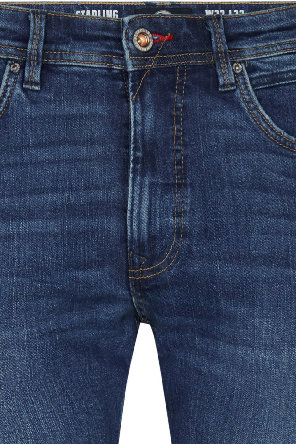 Petrol Industries STARLING straight leg jeans medium used blauw, foto 8