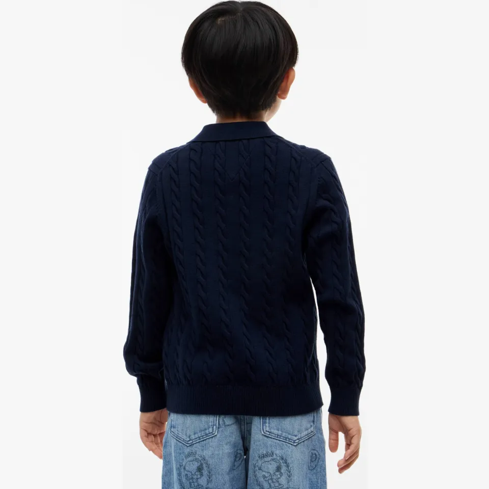 Tommy Hilfiger gebreide trui - donkerblauw, foto 3