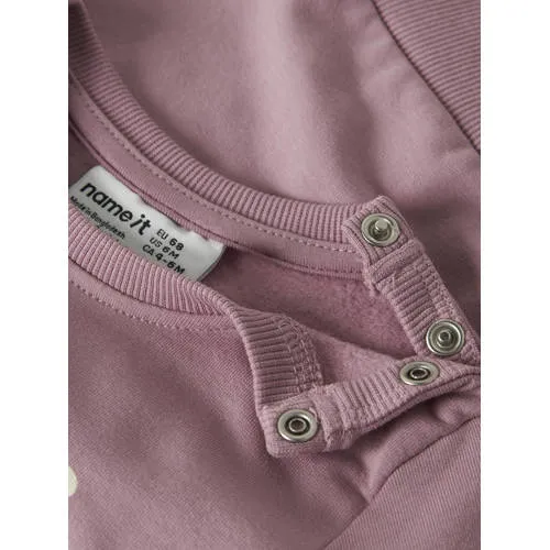 NAME IT BABY sweater met print - lila Paars Printopdruk, foto 3