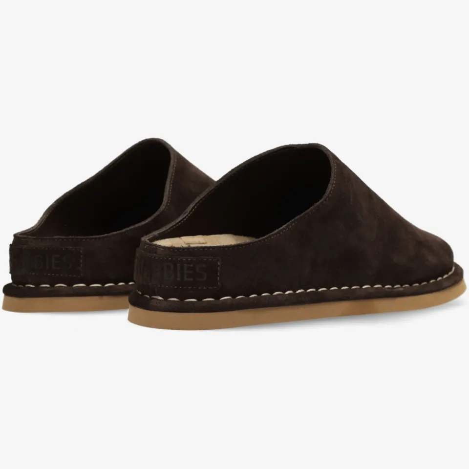 Shabbies Amsterdam Wilja slippers donkerbruin bruin, foto 2