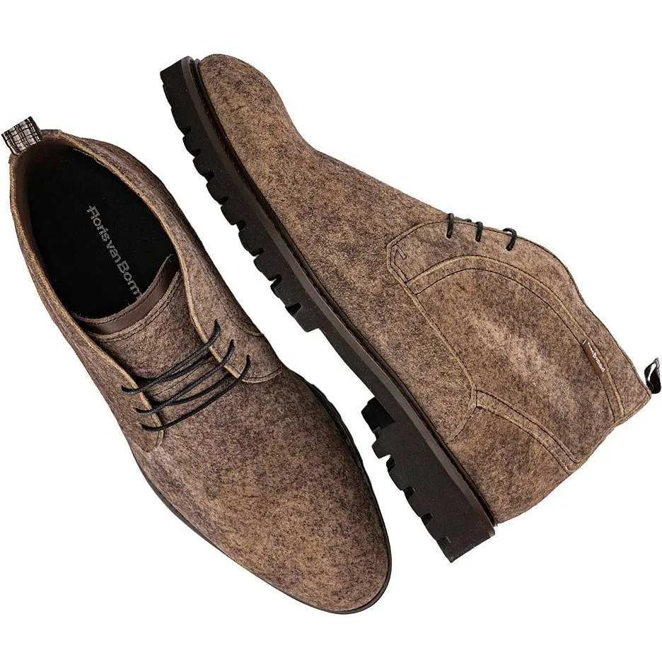 Floris Van Bommel De Floter 01.08 suède veterschoenen - taupe, foto 4