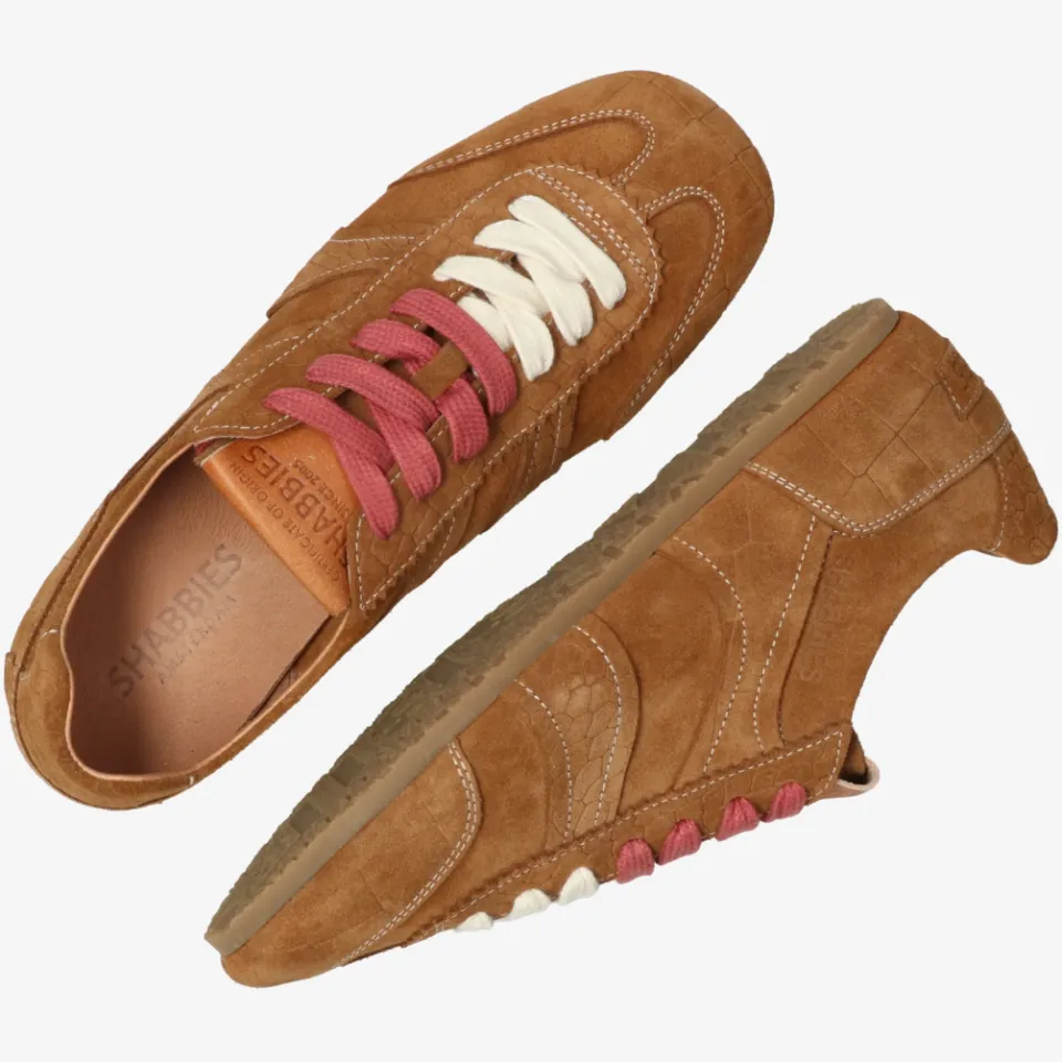 Shabbies Amsterdam Ciska Base sneaker cognac, foto 7