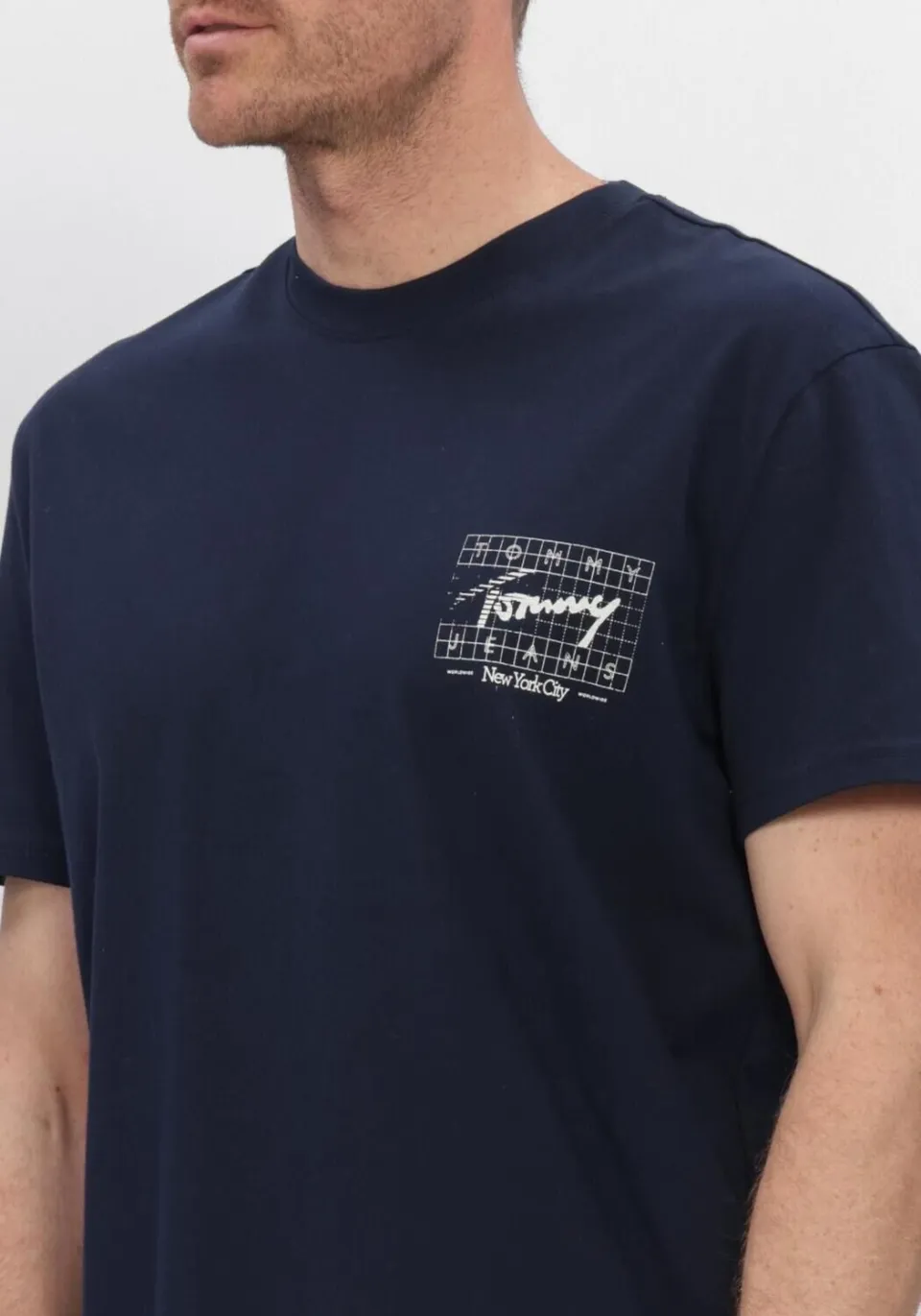 Tommy Jeans regular fit T-shirt met backprint - donkerblauw, foto 8