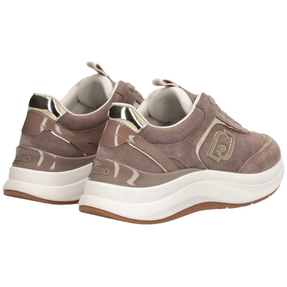 Liu Jo Stardust 01 suède sneakers - bruin, foto 2