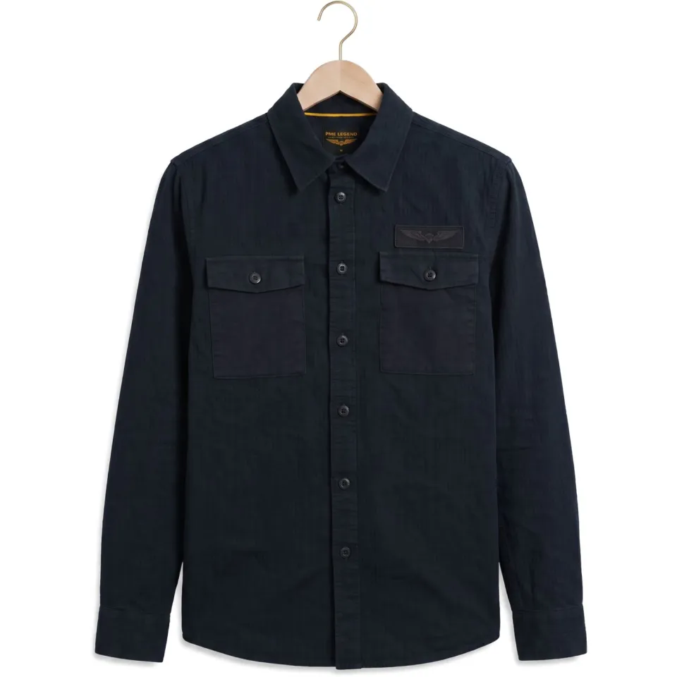 PME Legend regular fit overshirt - salute donkerblauw, foto 4