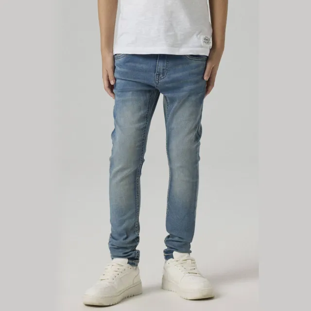 NAME IT KIDS slim fit jeans NKMTHEO light blue denim
