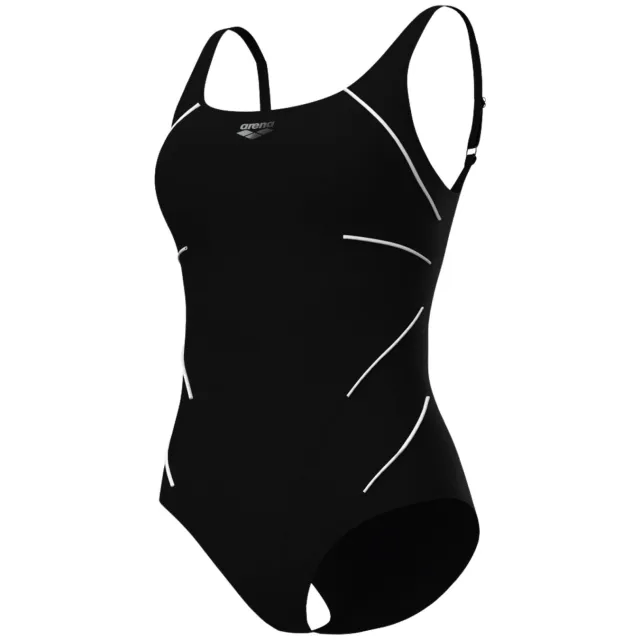 Arena Jewel One Piece Low C Cup Badpak Dames Zwart
