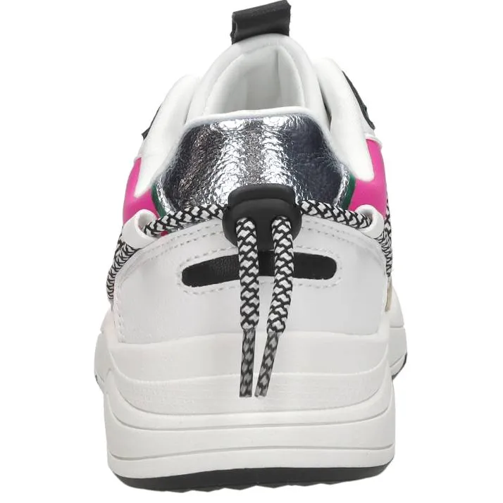 Sub55 sneakers laag wit met roze, foto 4