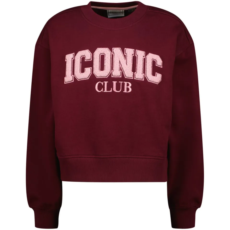 Vingino sweater met tekst - donkerrood, foto 2