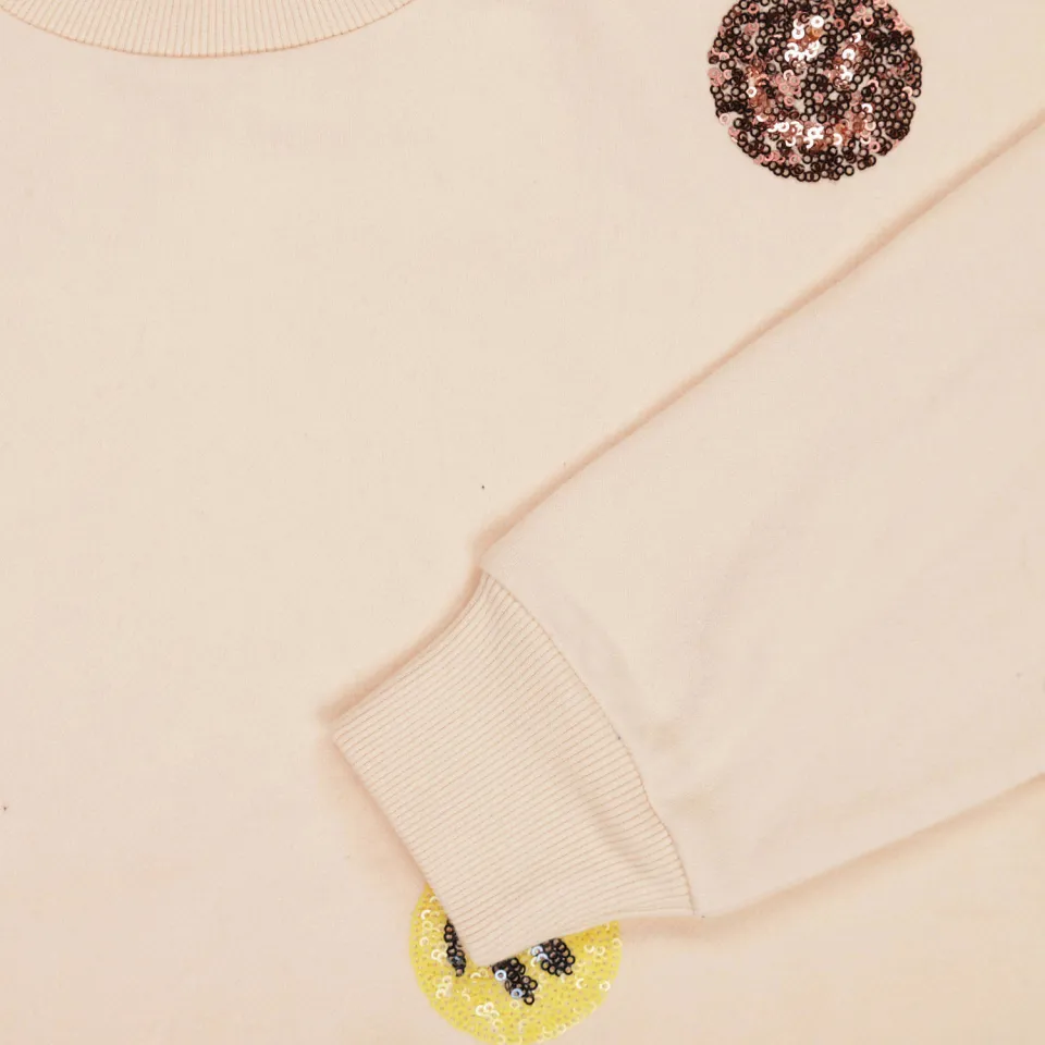 Tumble 'n Dry sweater met pailletten en print - beige, foto 3