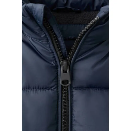 Mango Kids gewatteerde jas marineblauw, foto 4