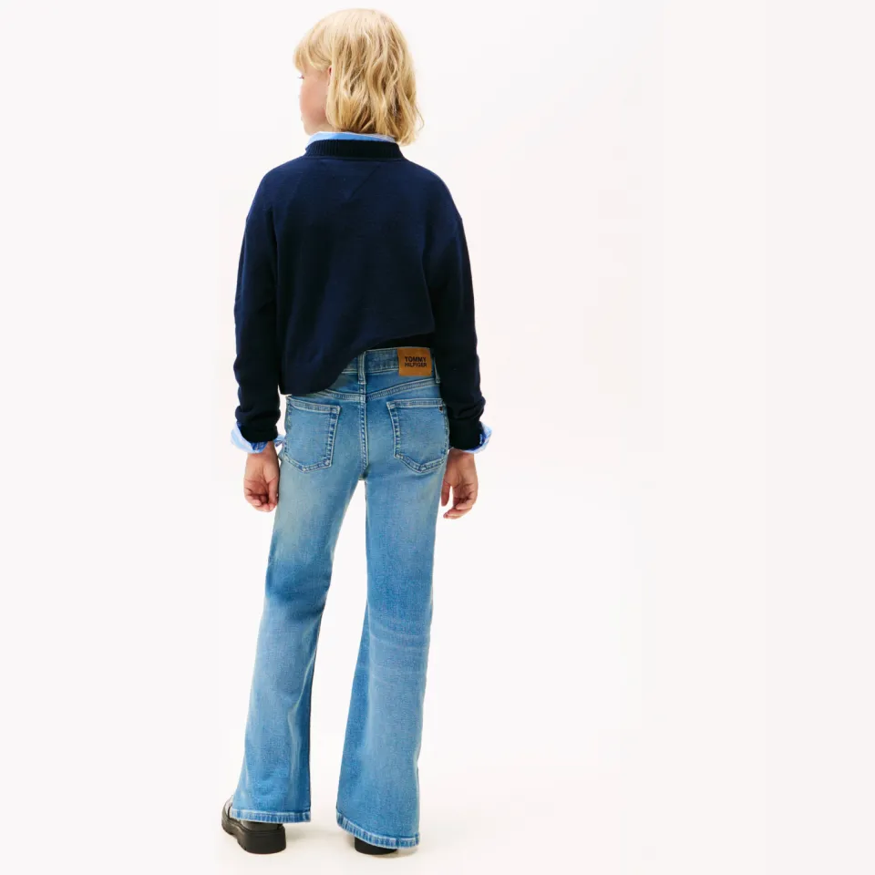 Tommy Hilfiger flared jeans light blue denim, foto 4