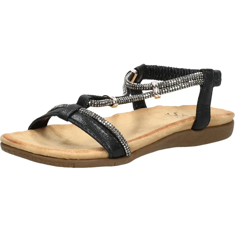 Sub55 Comfortabel sandalen zwart, foto 3