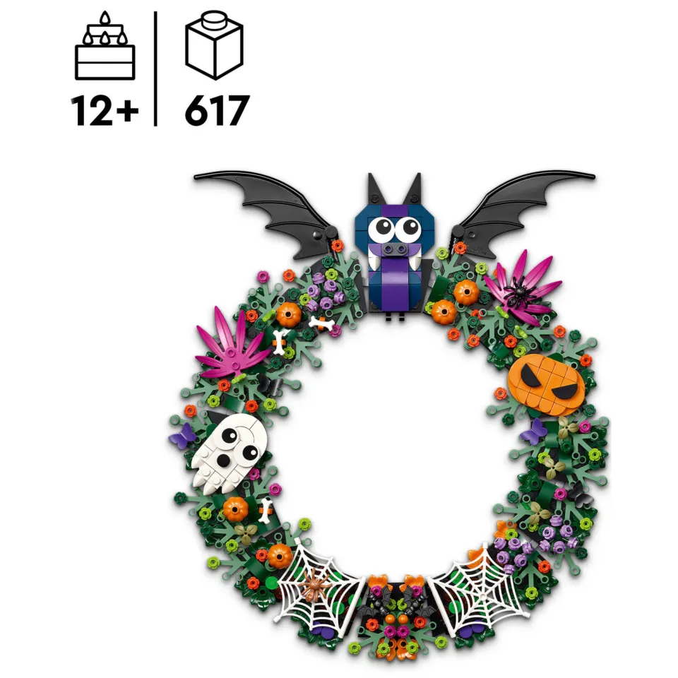 Lego Seasons and Occasions Halloweenkrans Halloween Decoratie 40825