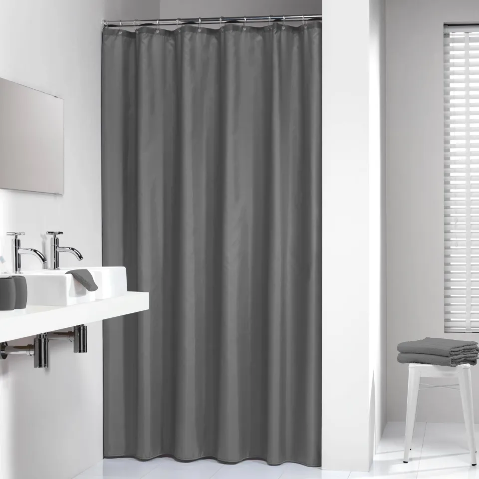 Douchegordijn Sealskin Madeira 100% Polyester 180x200 Grijs, foto 2