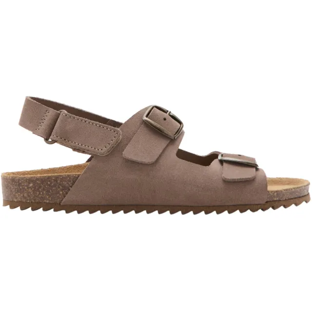 Mango Kids leren sandalen bruin