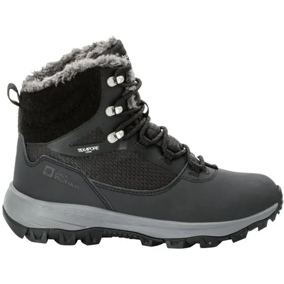 Jack Wolfskin Women's Everquest Texapore High - Winterschoenen, zwart/grijs