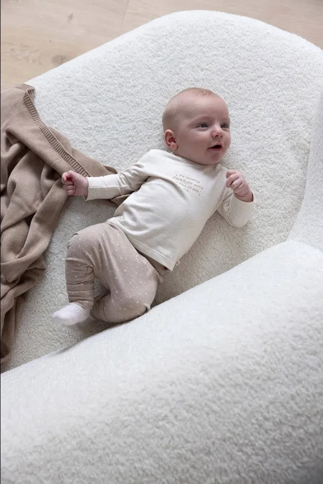 Feetje babybroek taupe gestipt, foto 7