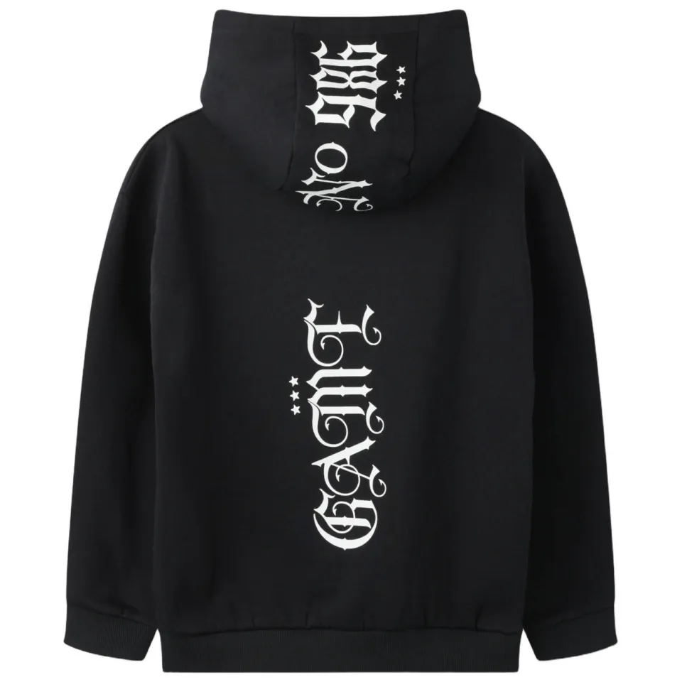NAME IT KIDS hoodie met backprint - zwart, foto 2