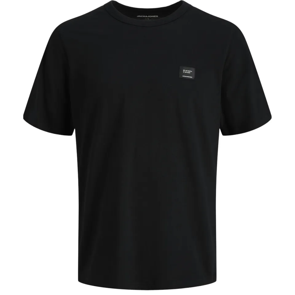 Jack & Jones T-shirt zwart effen, foto 2