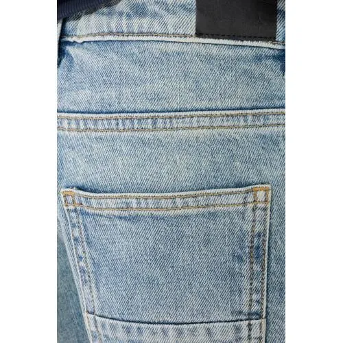 Shoeby tapered jeans met slijtage - lichtblauw, foto 4