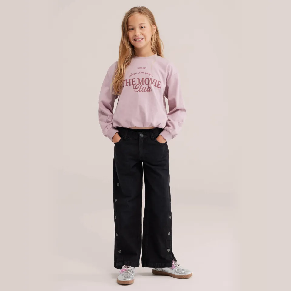 WE Fashion Blue Ridge wide leg jeans - black denim