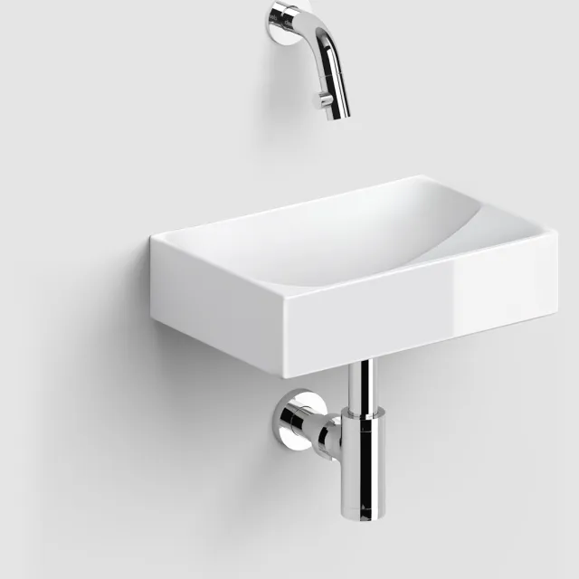Clou Fonteinset Clou Vale Incl. Toebehoren 7x28 Cm Glanzend Wit