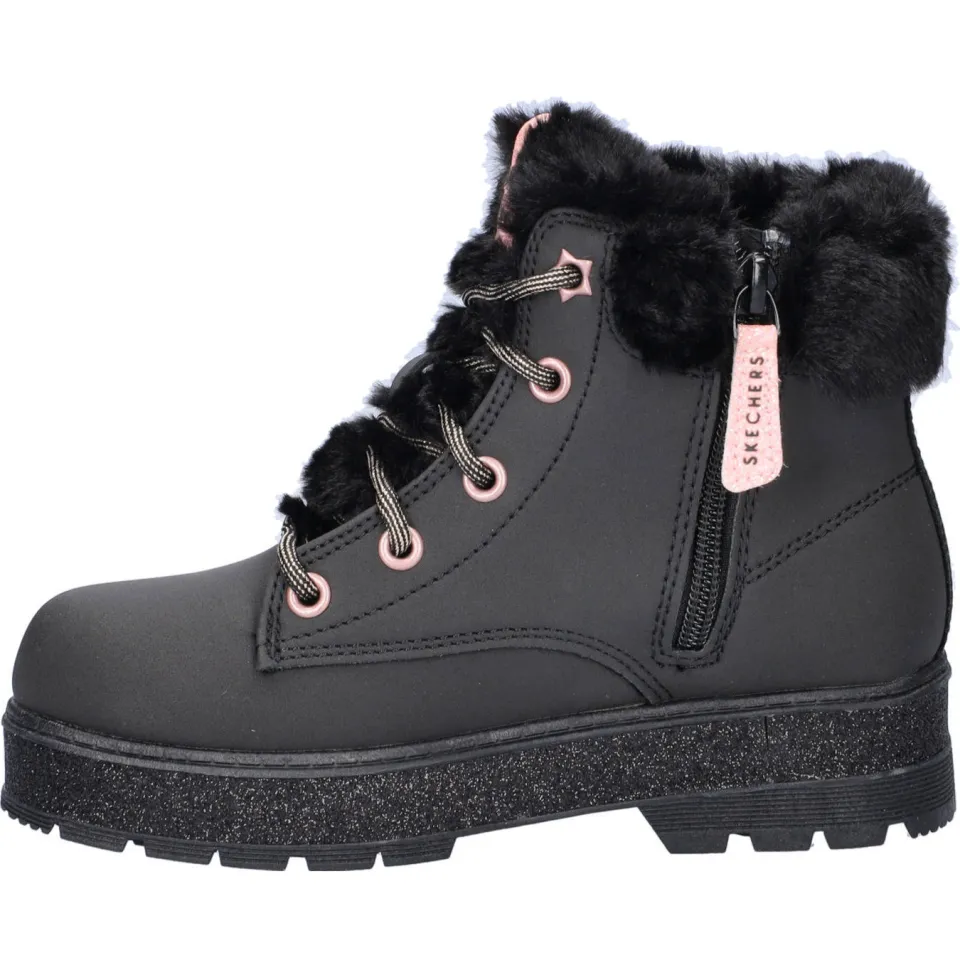 Skechers gevoerde veterboots zwart, foto 2