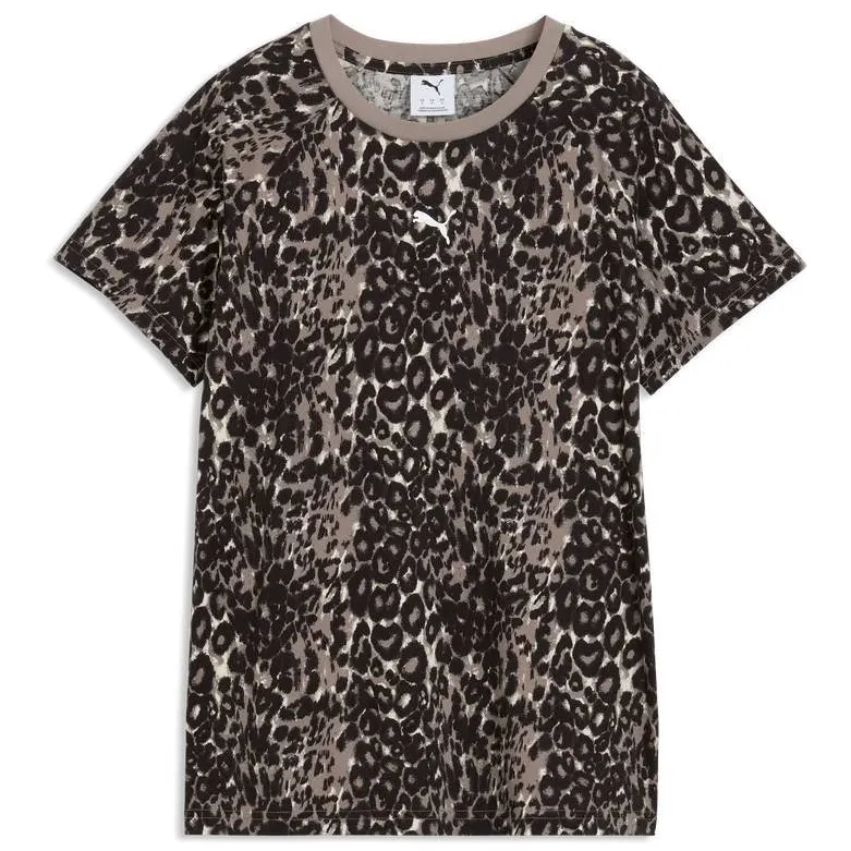 Puma T-shirt met dierenprint - beige, foto 2