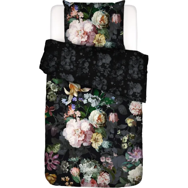 Essenza Fleur Festive dekbedovertrek blooming black