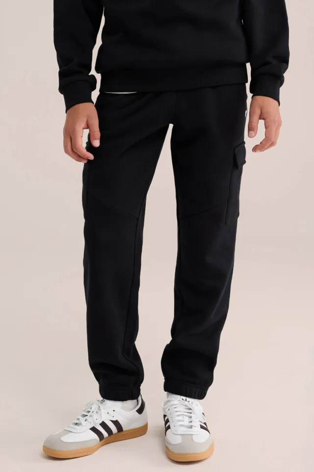 WE Fashion sweat joggingbroek zwart, foto 4