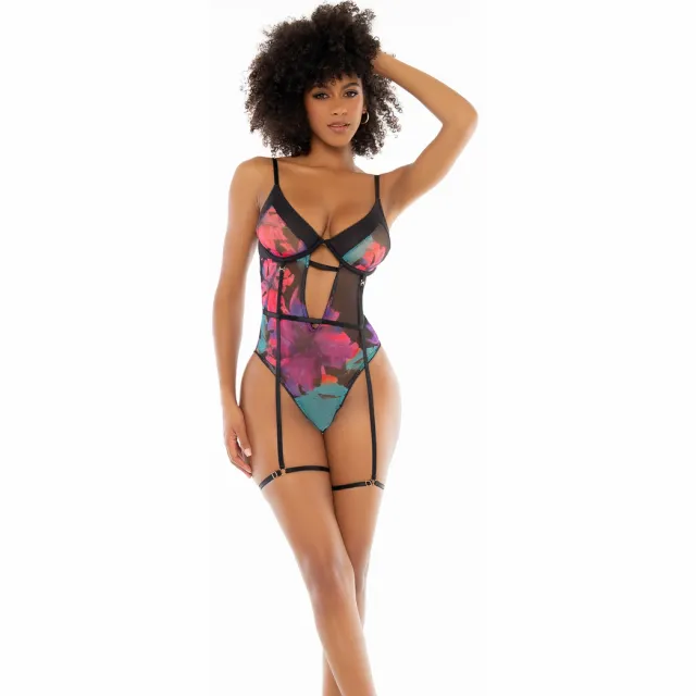 Mapalé Teddy Black Dream Flower Print