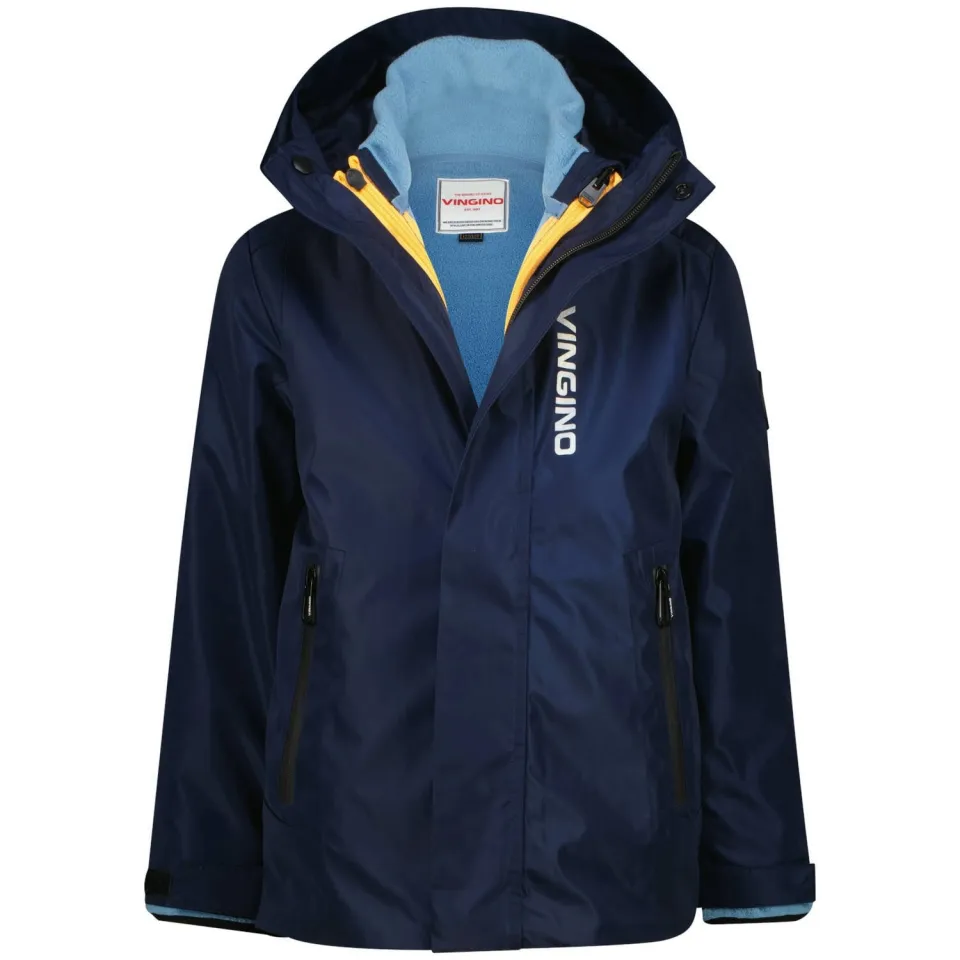 Vingino regenjas donkerblauw donkerblauw/lichtblauw, foto 2