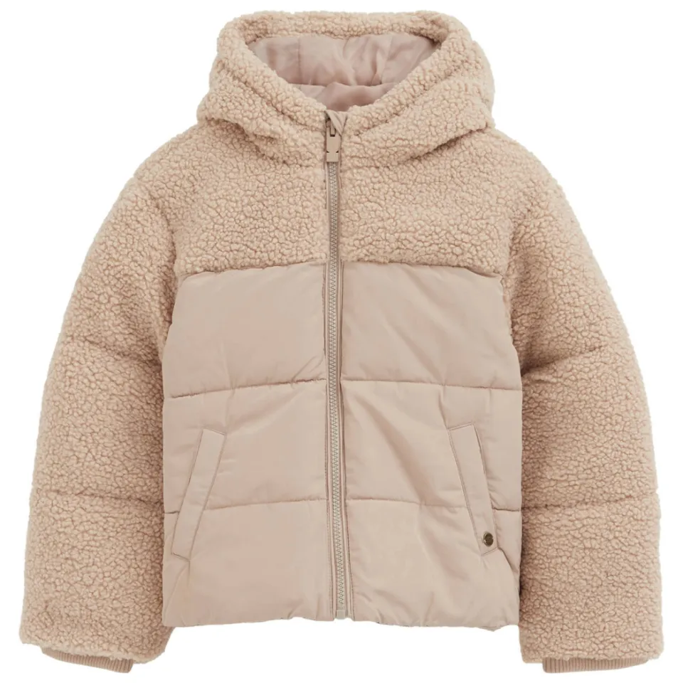 WE Fashion teddy winterjas beige meisjes, foto 3