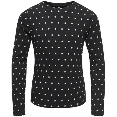 Only KIDS ONLY GIRL gebreide top zwart Zwart/ecru