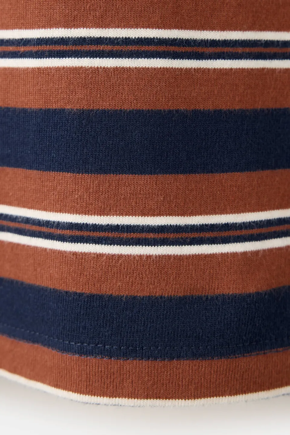 Mango Kids gestreepte polo - bruin/donkerblauw, foto 6