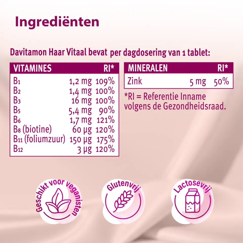 Davitamon Haar Vitaal tabletten - 30 stuks, foto 7
