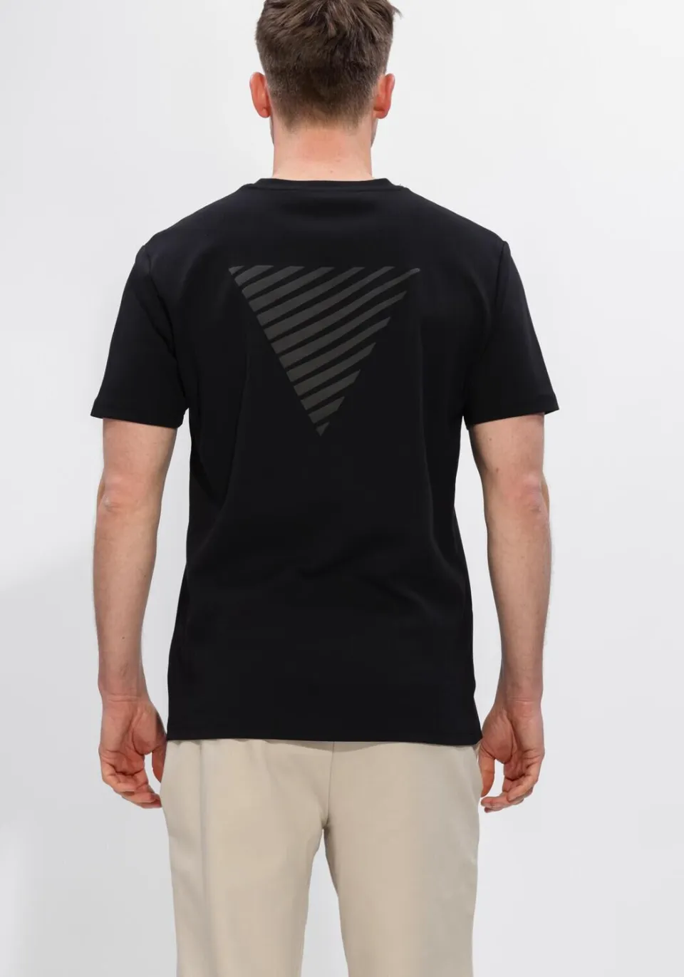 Pure Path regular T-shirt met backprint zwart, foto 4