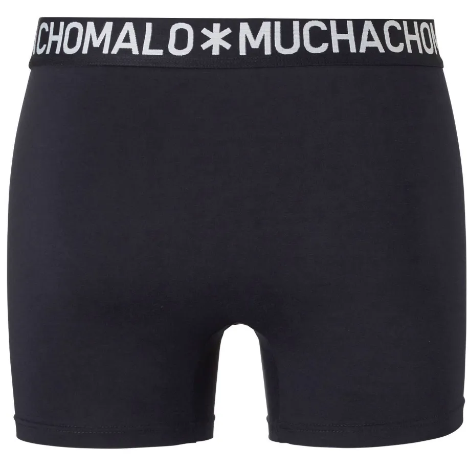 Muchachomalo Solid boxershorts zwart/blauw/rood, foto 3