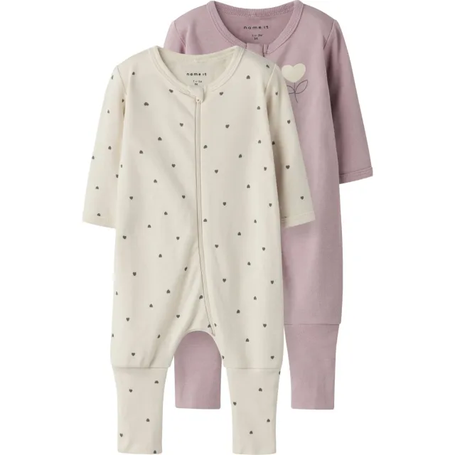 NAME IT baby pyjama ecru lila, foto 2