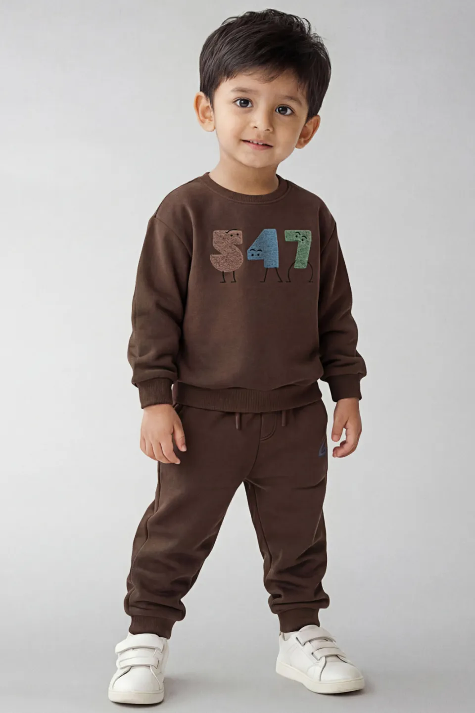 NAME IT MINI sweater met print - bruin, foto 5